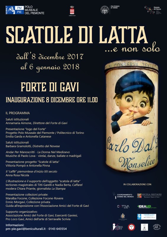 FORTE DI GAVI – MOSTRA SCATOLE DI LATTA E NON SOLO